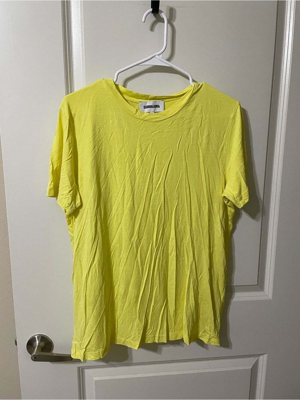 Saint Art Zola Yellow Soft Viscose T-Shirt Size M NWOT